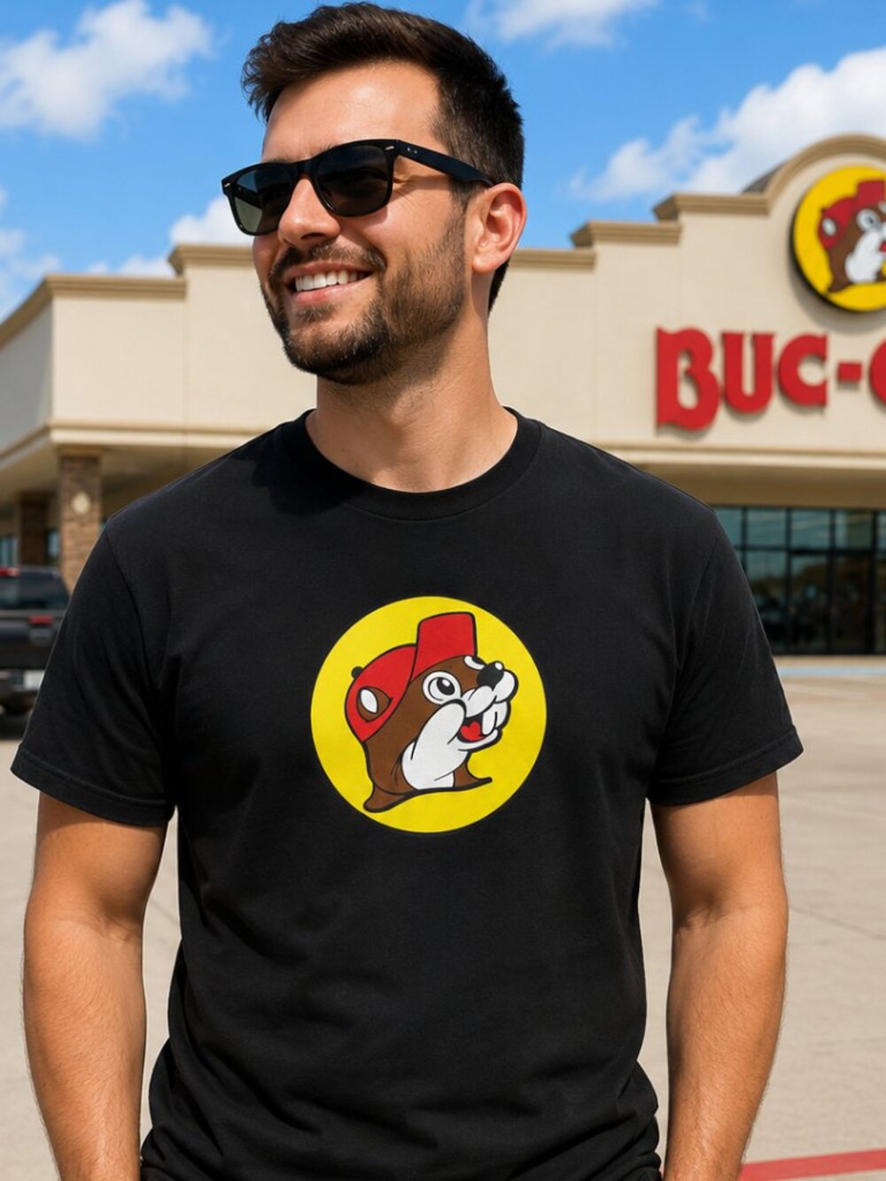 Men's Black Buc-ee's T-Shirt - Sz L